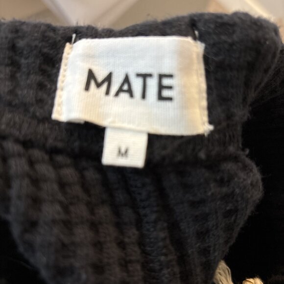 Mate the Label Organic Waffle Relaxed Jogger in Jet Black, Size Medium NWT - Picture 9 of 10